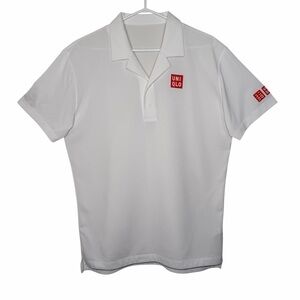 Uniqlo Men's White Polo Shirt size Large
